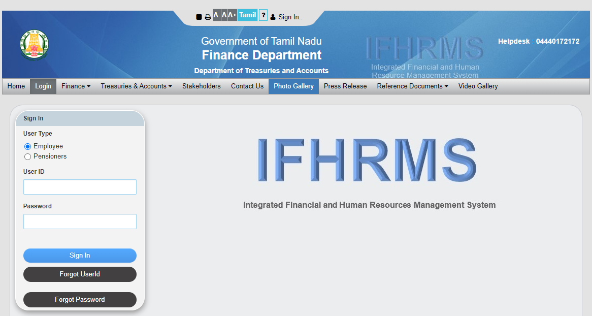 IFHRMS Pay Slip Download